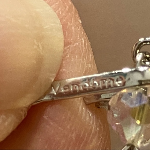 Vendome vintage triple strand crystal necklace & earrings with box - Picture 6 of 14